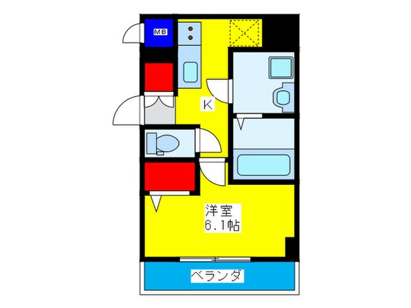 エスリード京橋セントラル(1201)の物件間取画像